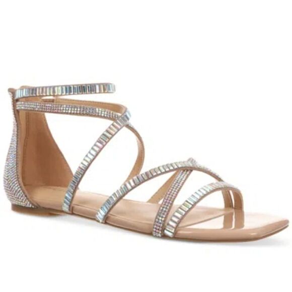 BRAND NEW THALIA SODI WOMEN'S DANA EMBELLISHED STRAPPY FLAT SANDALS - Picture 16 of 16